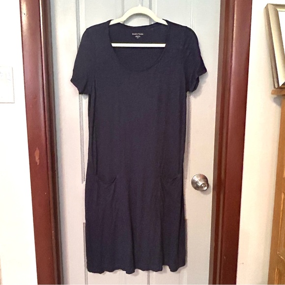 Eileen Fisher Two Dresses Midi Navy & Gray Hemp Organic Cotton Lagenlook Sz S/P - Picture 2 of 16